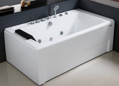 مغطس جاكوزي أبيض اتجاهين موديل C-3078 مقاس 160×80