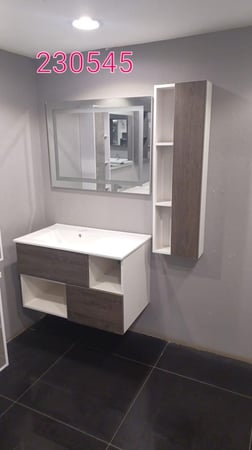 مغسلة خشب حوض 80 سم