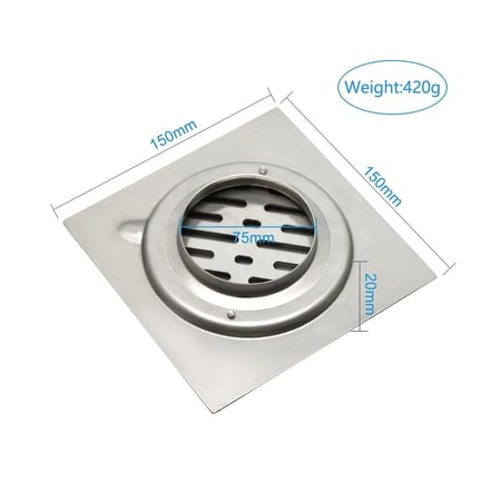 صفاية OS3512 SS304 صيني ORIENT STANDARD كروم مطفي مربع 7.5*15*15 سم