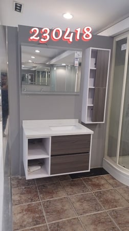 مغسلة خشب حوض 80 سم