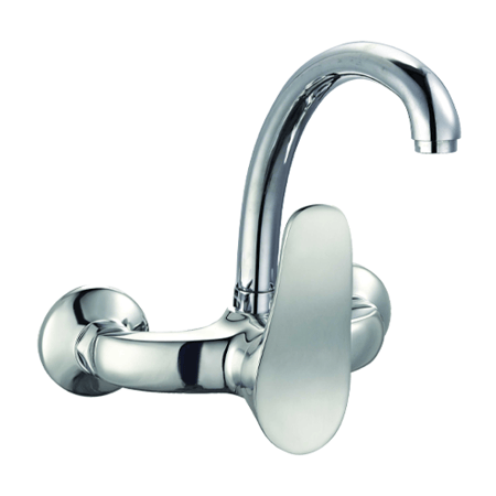 خلاط مجلى جدار كروم