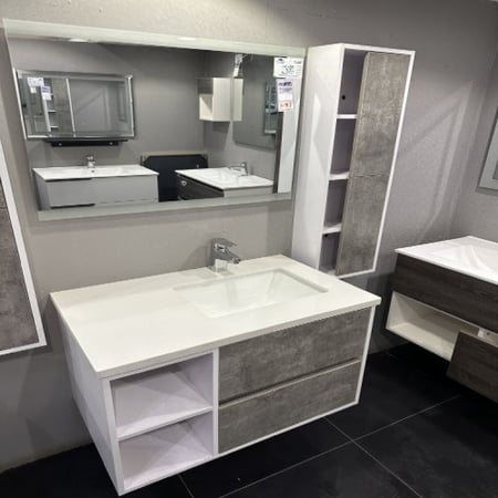 مغسلة خشب حوض 80 سم