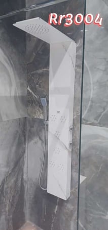 دش جداري استيل أبيض رخامي SLIM