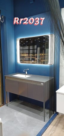 مغسلة دولاب خشب أسود 120 سم