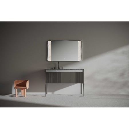 مغسلة دولاب خشب أسود 120 سم