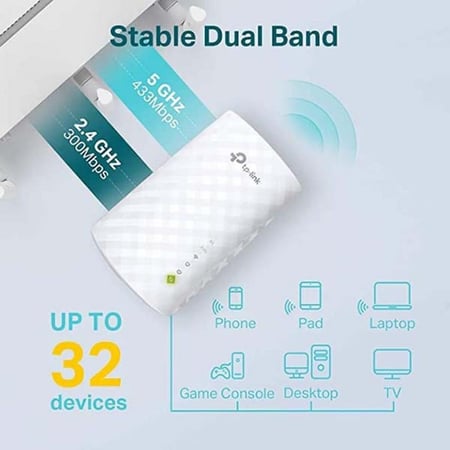 مقوي نت الواي فاي TP-LINK AC750 RE200