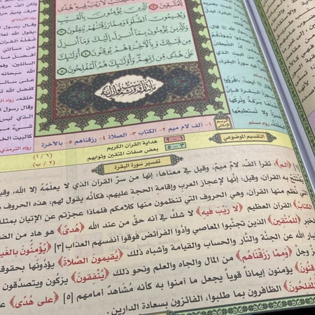 مصحف الحافظ المتقن والتقسيم الموضوعي للآيات