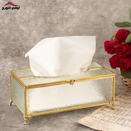 علبة منديل زجاج ثلجي