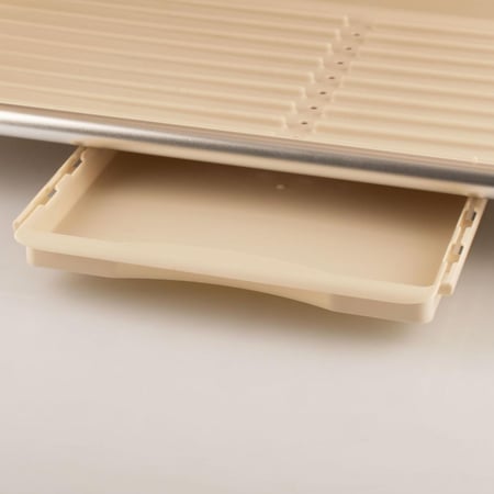 سلة صحون المنيوم سطح بلاستيك بيج 3 دور