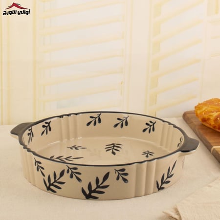 صينية فرن سيراميك دائري