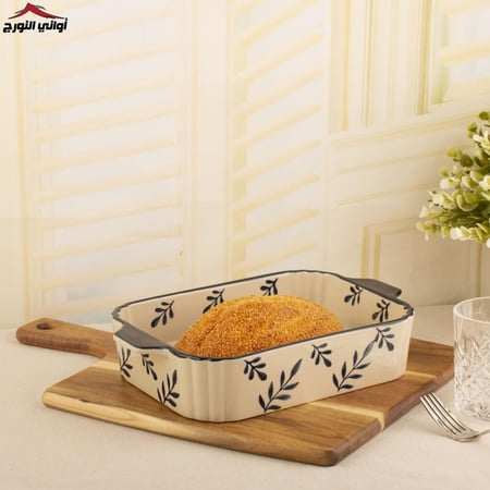صينية فرن سيراميك مستطيل