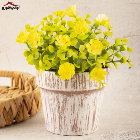 فازة زهور أصفر