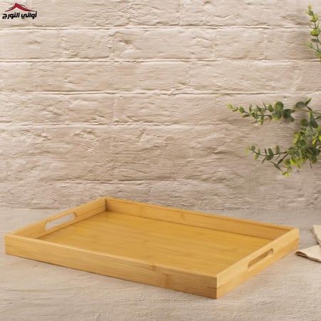 صينية تقديم خشب مستطيل