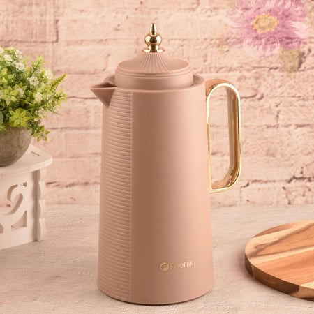 طقم ترامس الوعد بني فاتح