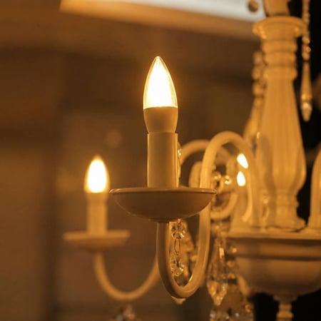 لمبة LED بلح مثلج  7واط - E14 ابيض و اصفر