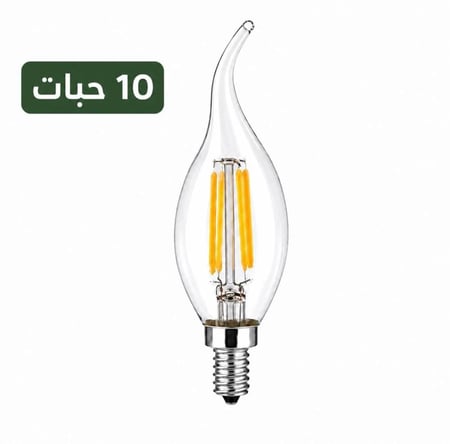 لمبة LED فيلامنت شمعة برأس منحني E14 – 4 واط