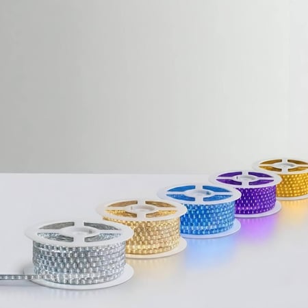 شريط LED خطين – 50 متر (متعدد الألوان)
