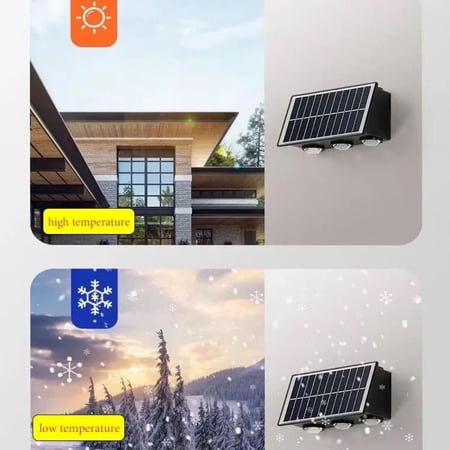 كشاف ديكور 6 عدسات LED بإضاءة صفراء - للممرات والحدائق