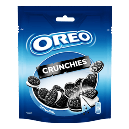 بسكويت اوريو كرانشيز الأصلي الرقيق جدًا بالشوكولاتة مع حشوة الحليب 110 جرام
