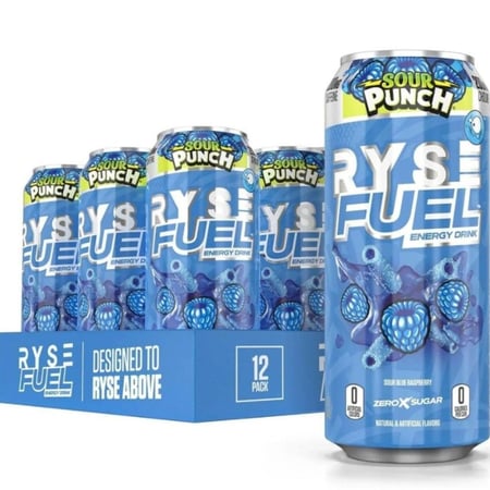 RYSE Fuel مشروب الطاقة الخالي من السكر | مناسب للنباتيين, خالي من الجلوتين 473 مل