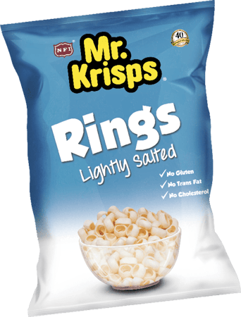 مستر كريسبس/ خواتم قليل الملح 80 جرام