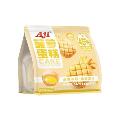 كيك اجي الياباني بشكل أناناس – 280 جرام – Aji Pineapple Shape Cake 280g