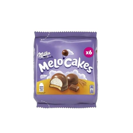 ميلكا ميلو كيكس شوكولاتة بحليب جبال الألب محشوة بالمارشميلو – Milka Melo-Cakes Alpine Milk Chocolate