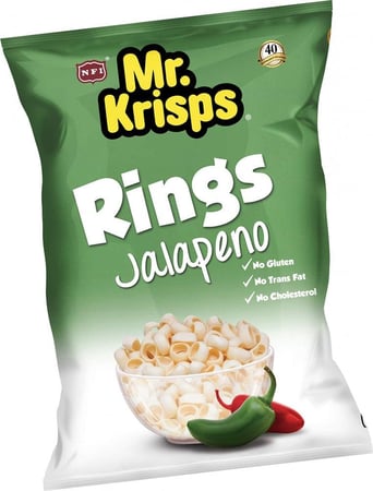 مستر كريسبس سناكس حلقات هالوبينو 80جم