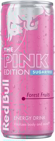 ريد بول بينك الوردي مشروب طاقة فواكه الغابة خالي من السكر ...
