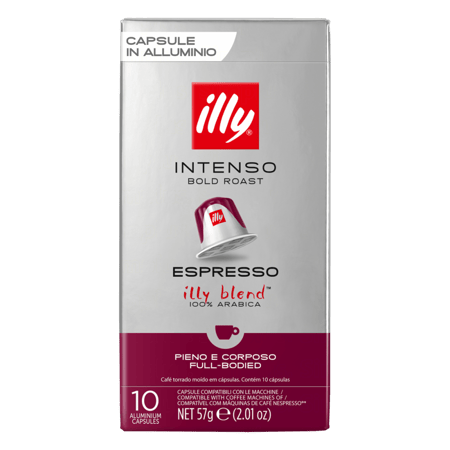 إيلي كبسولات قهوة إسبريسو إنتينسو – 10 كبسولات (57 جرام) | illy Intenso Espresso Capsules – 10 Capsules (57 g)