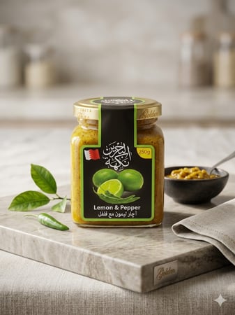 نكهة البحرين آجار ليمون مع فلفل 250 جرام