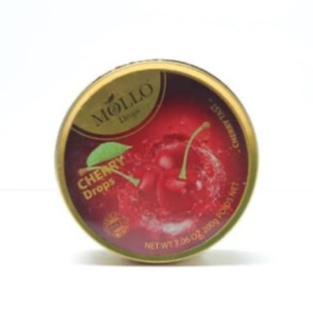 حلاوة فواكه موللو دروبس نكهة الكرز 200 جرام MOLLOE DROPS