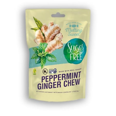 حلوى الزنجبيل بنكهة النعناع  خالي من السكر 105 جرام