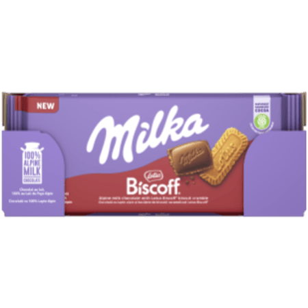 Milka Lotus Biscoff 90g - ميلكا لوتس بسكوف 90 جرام