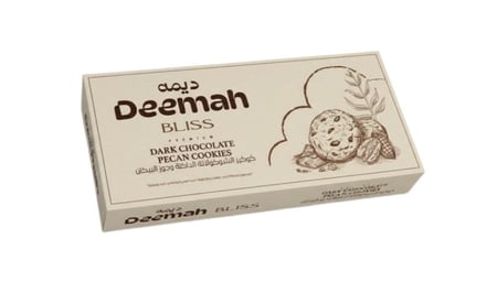 كوكيز ديمة بليس بالشوكولاتة الداكنة وجوز البيكان - Deemah Bliss Dark Chocolate & Pecan Cookies