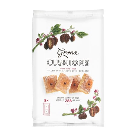 بسكويت المعجنات المنتفخة بنكهة الشوكولاتة جرونا  288 جرام