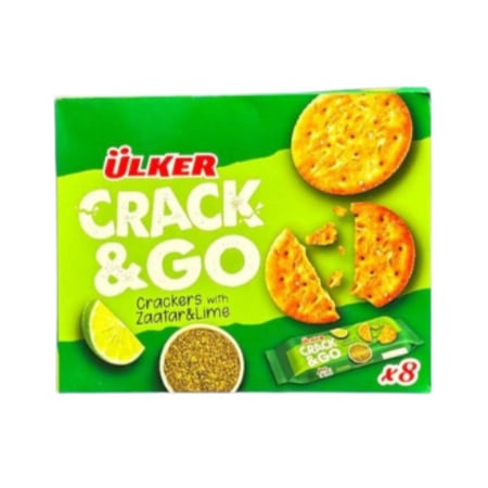 بسكويت اولكر كراكرز مع زعتر وليمون Ülker Crack & Go"