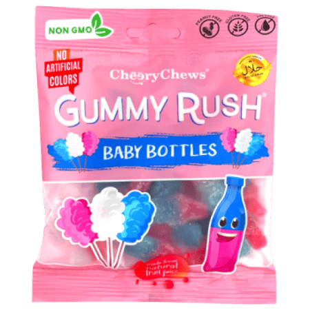 حلوى جامي راش بزجاجات الأطفال 90 جرام Gummy Rush Baby Bottles