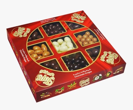 توبس علبة دراجية شوكولاتة مشكل 450 غم