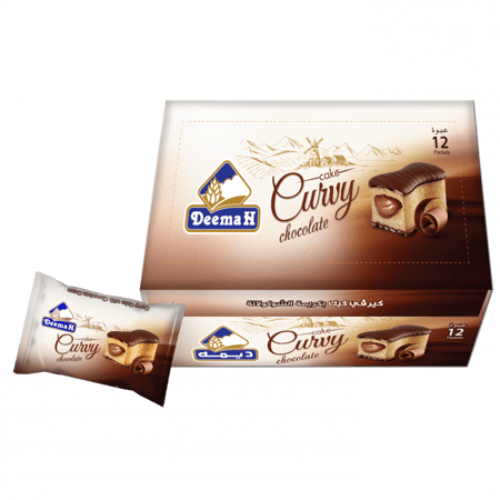 كيرفي كيك محشي بالشوكلاته من ديمه 40 جرام  12حبة