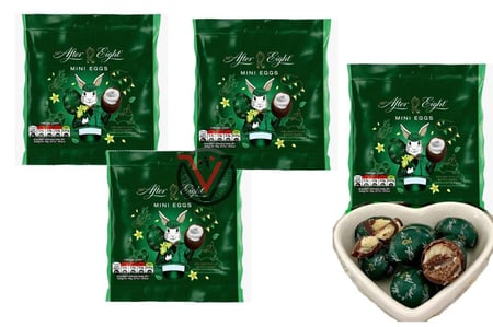 كيس مشاركة بيض صغير من شوكولاتة النعناع الداكن من افتر ايت - 81 جرام ..
