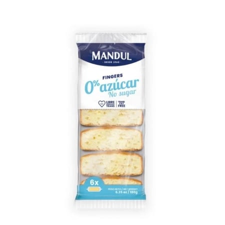 ماندول فنجرز كيك بدون سكر مضاف180 جرام