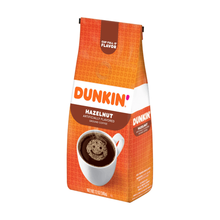 دانكن قهوة مطحونة متوسطة التحميص - نكهة البندق 340 جم - مستورد