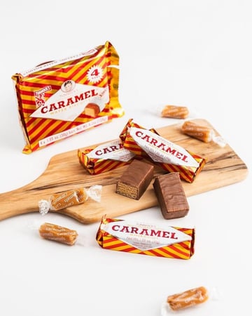 تونكس ويفر الشوكولاتة والكراميل 4 قطع