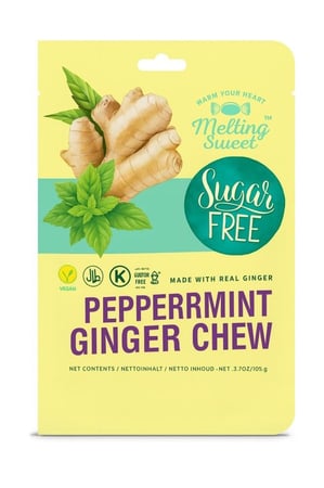 حلوى الزنجبيل بنكهة النعناع  خالي من السكر 105 جرام