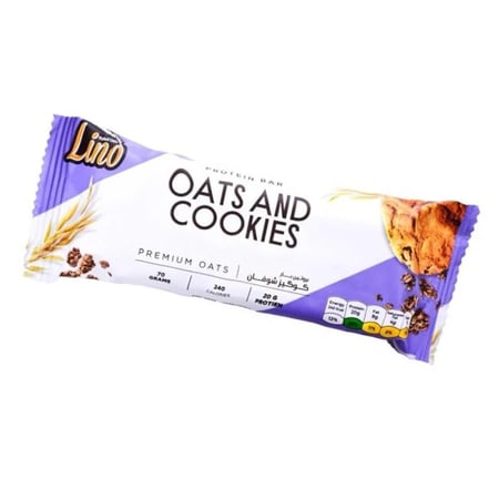 بروتين  بار بنكهةكوكيز  شوفان 70جرام