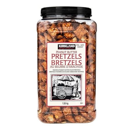 كيركلاند بريتزلز بزبدة الفول السوداني - Kirkland Peanut Butter Pretzels