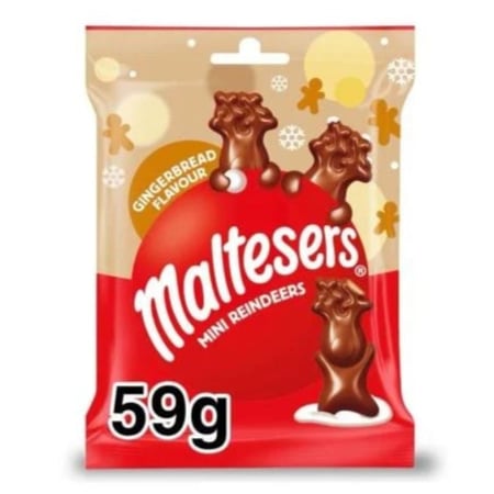مالتيزرز ميني ريندير بنكهة خبز الزنجبيل 59 جرام – Maltesers Mini Reindeers Gingerbread Flavor 59g