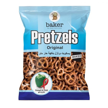 بيكر مقرمشات برتزل حار حلو