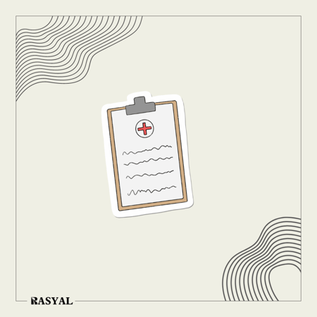 ستيكر لوحة ملاحظات طبية